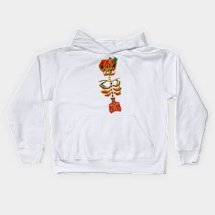 Neon Skeleton Kids Hoodie